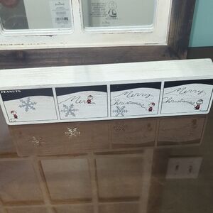 Hallmark Peanuts Merry Christmas Decor - White and Black